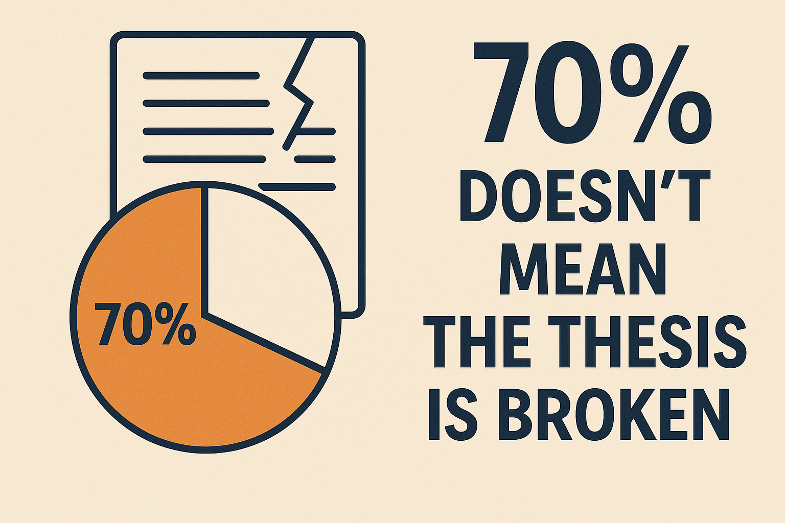 Why 70% Doesn’t Mean the Thesis Is Broken