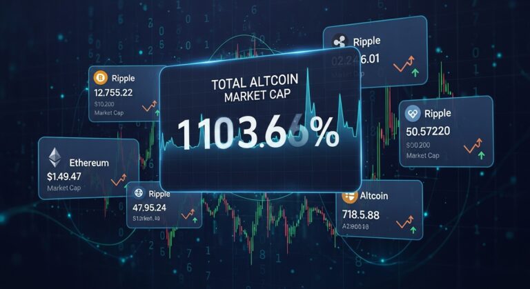 Altcoin Market Cap Drops to $1.28T on AI Jitters