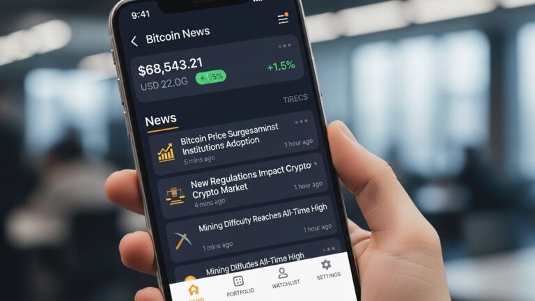 Bitcoin News App for Traders