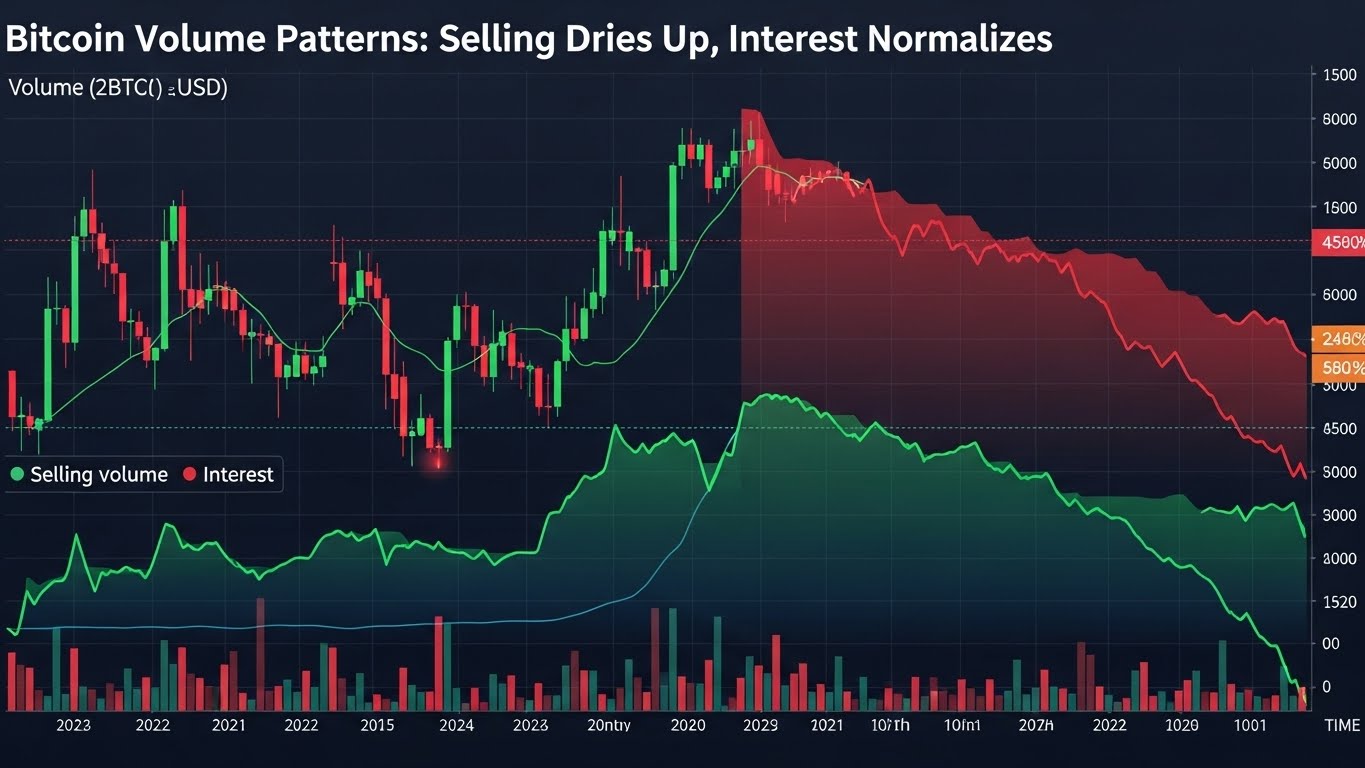 Volume patterns selling dries up, interest normalizes