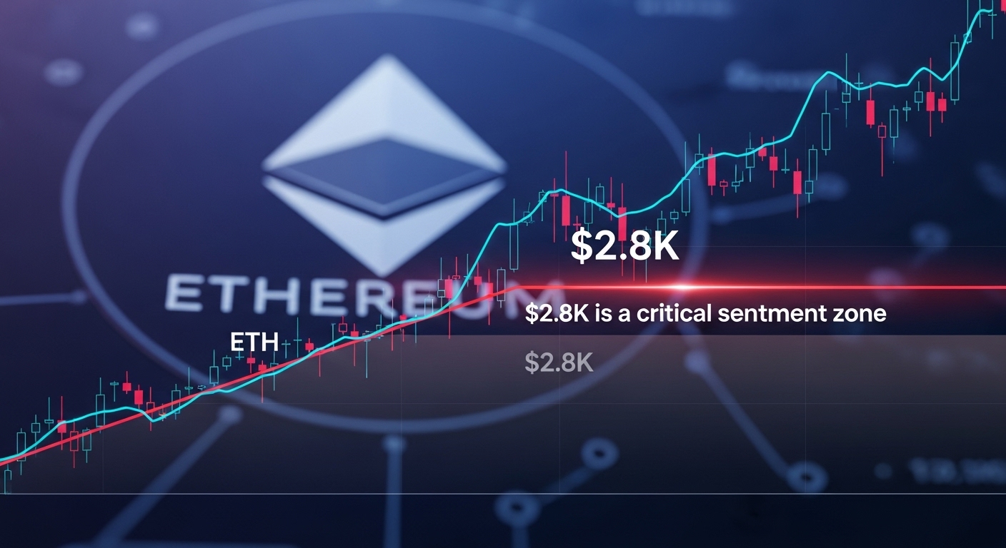 Ethereum price outlook why $2.8K is a critical sentiment zone