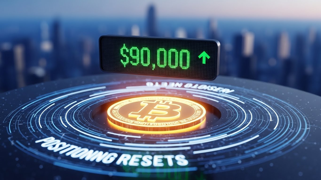 Positioning resets keep Bitcoin near $90,000