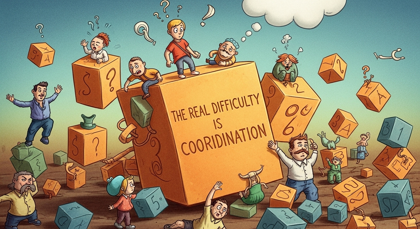 The real difficulty is coordination