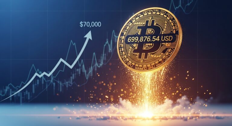 Bitcoin Approaches $70K as Crypto Rally Builds Bitcoin Approaches $70K