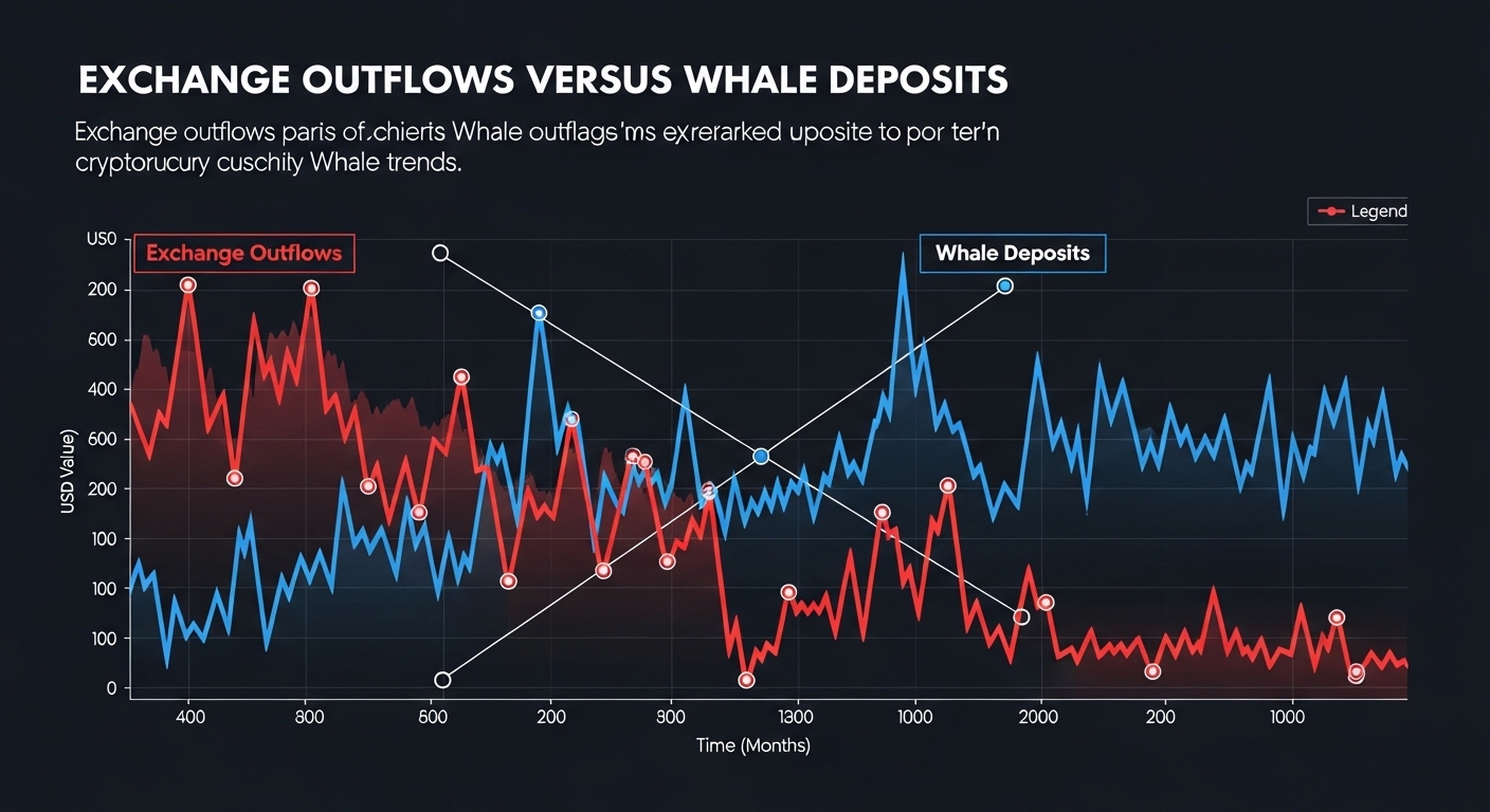 Exchange Outflows Versus Whale Deposits
