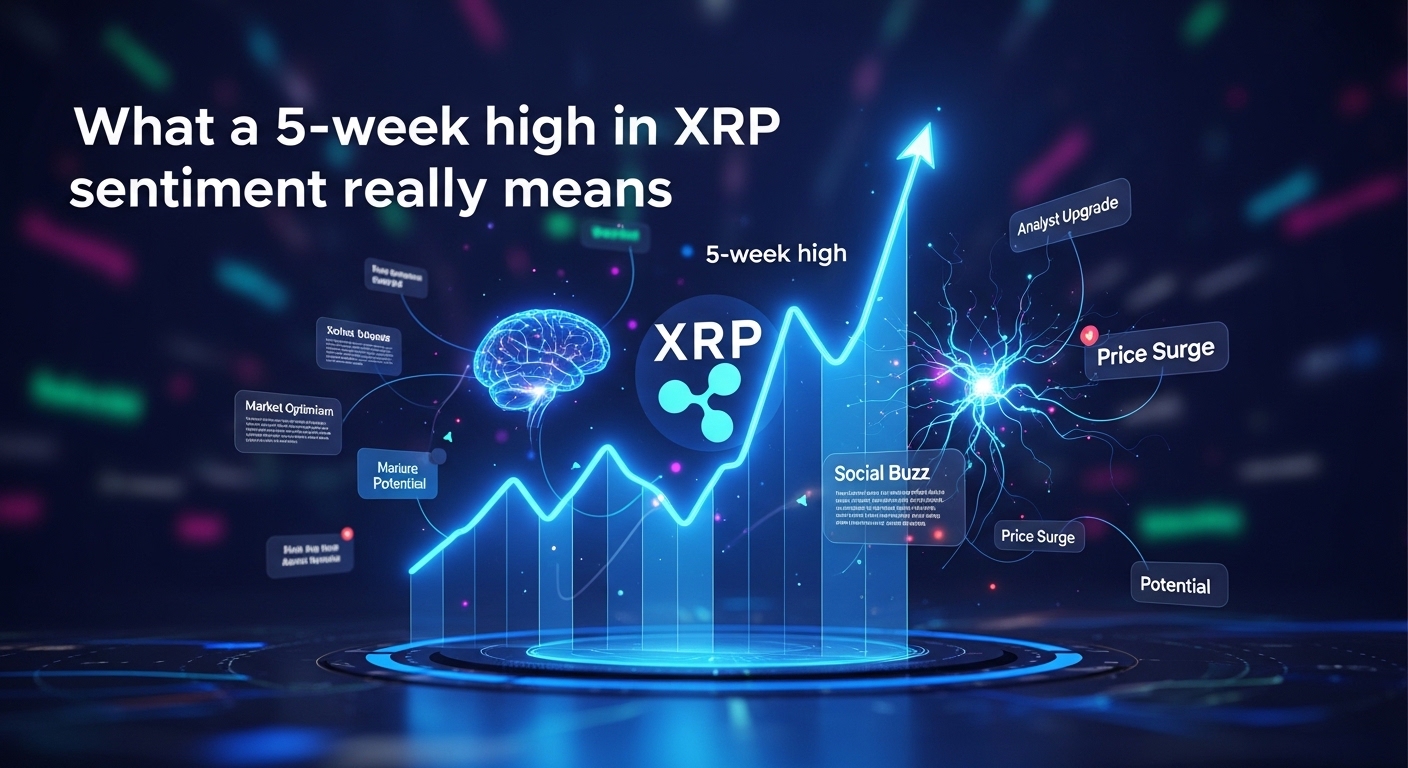 What a 5-week high in XRP sentiment really means