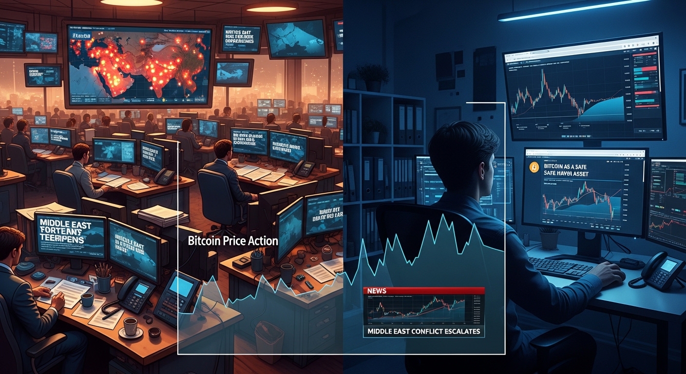 How Middle East tensions typically filter into Bitcoin price action