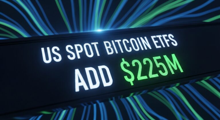 US spot Bitcoin ETFs add $225M as IBIT leads US spot Bitcoin ETFs add $225M